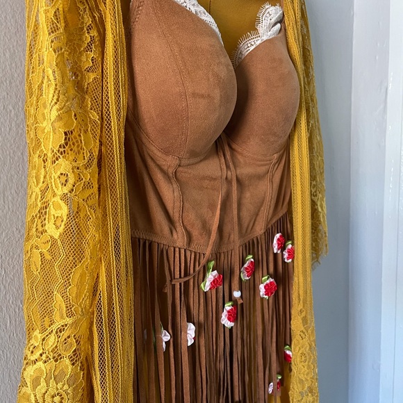 Custom made hippie costume 3 piece set - Picture 2 of 5